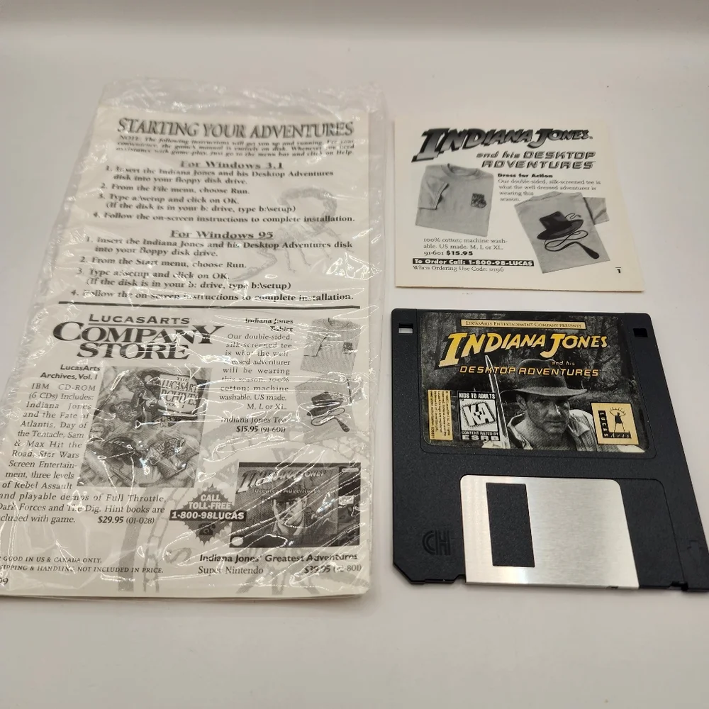 Indiana Jones and His Desktop Adventures (PC 1996) 3.5